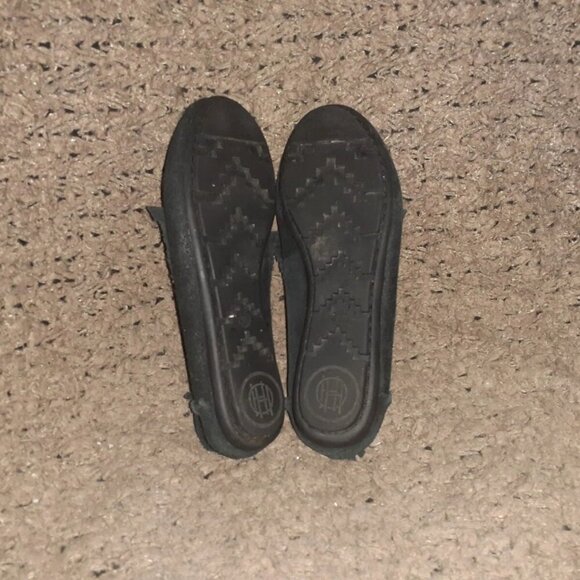 HOUSE OF HARLOW-1960 Millie-Black Suede Beaded Moccasins-Size 36-Excellent - Picture 7 of 7